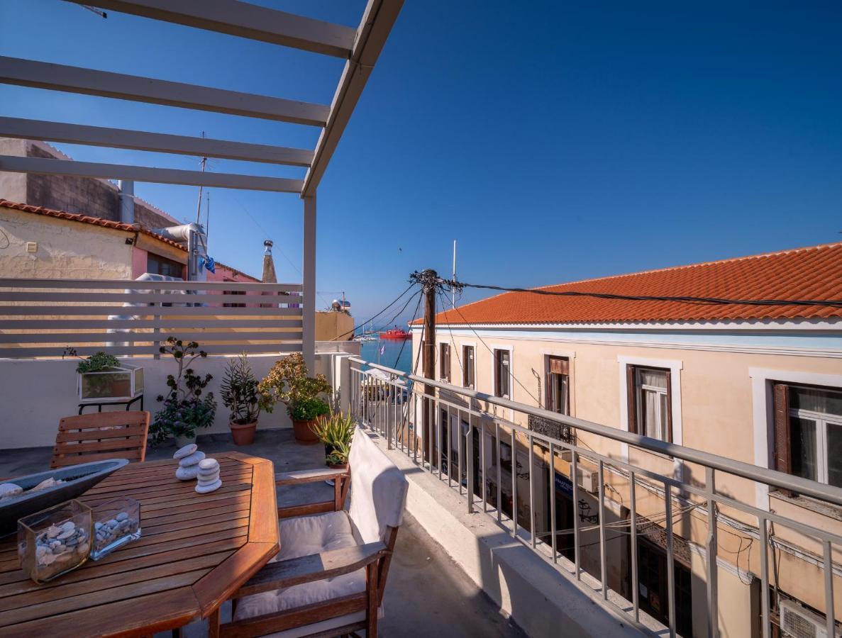 The Roof - Flat Sea View In Aegina Town Apartment Ngoại thất bức ảnh