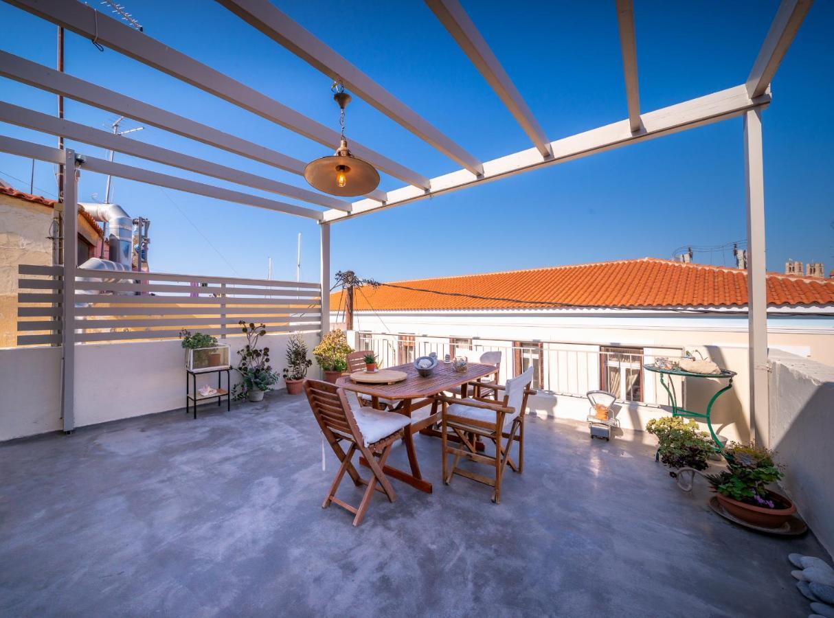 The Roof - Flat Sea View In Aegina Town Apartment Ngoại thất bức ảnh