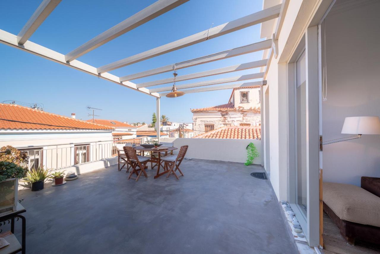 The Roof - Flat Sea View In Aegina Town Apartment Ngoại thất bức ảnh